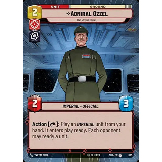 Admiral Ozzel, 393, U, Star Wars Unlimited, Sparks Of Rebellion