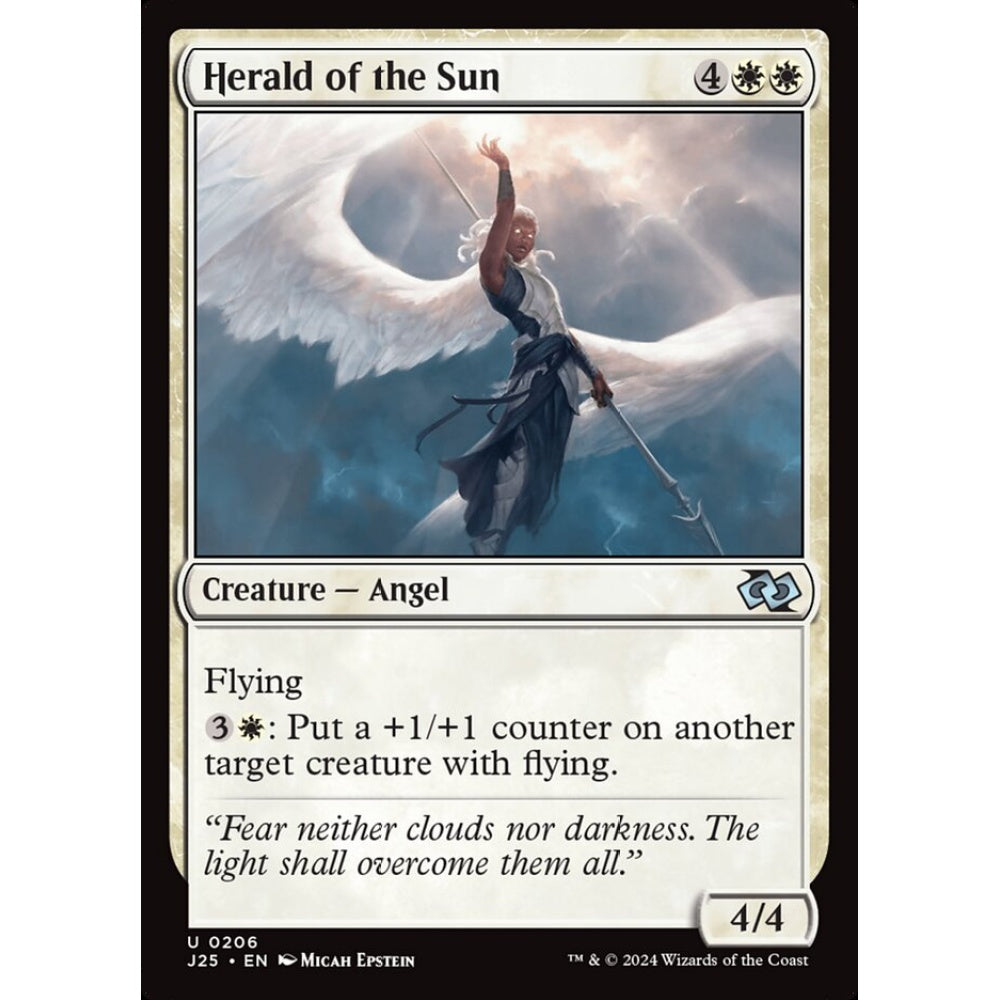 Herald of the Sun, 206, uncommon, Magic: The Gathering, Foundations Jumpstart