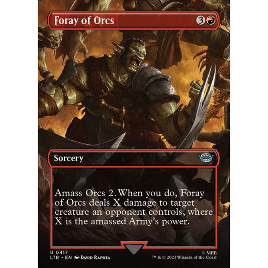 Foray of Orcs, uncommon, 417, Magic the Gathering, The Lord of the Rings: Tales of Middle-earth
