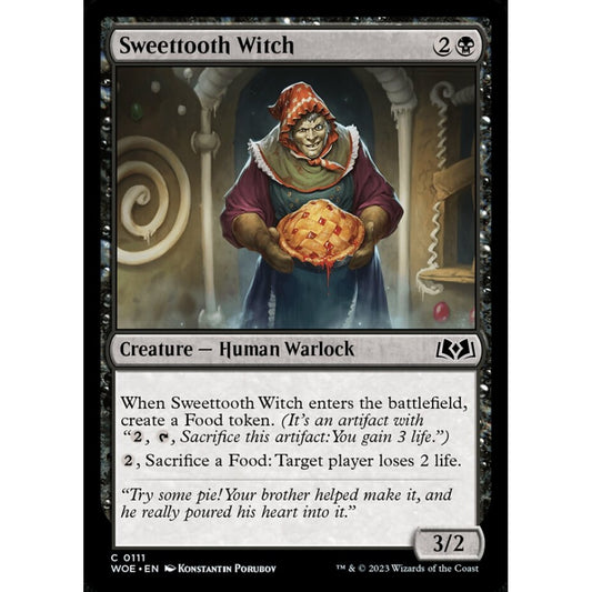 Sweettooth Witch, common, 111, Magic the Gathering, Wilds of Eldraine