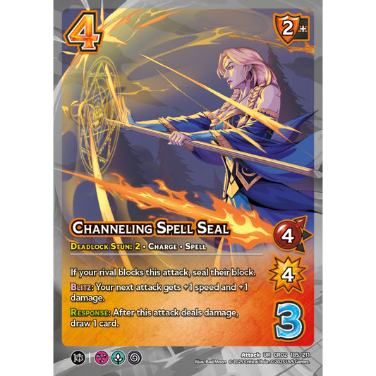 Channeling Spell Seal, 185/211, CR02, Universus, Critical Role: Heroes Of Exandria, Attack, UR