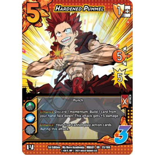 Hardened Pummel, 23/180, UR, UniVersus, MHA01 My Hero Academia