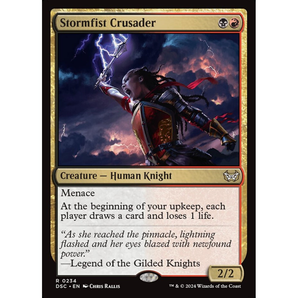 Stormfist Crusader, 234, rare, Magic: The Gathering, Duskmourn: House of Horror