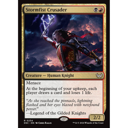 Stormfist Crusader, 234, rare, Magic: The Gathering, Duskmourn: House of Horror