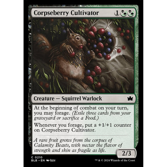Corpseberry Cultivator, 210, common, Magic: The Gathering, Bloomburrow
