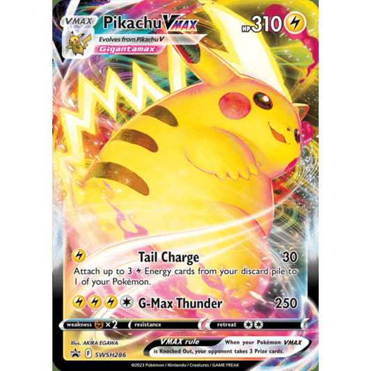 Pikachu VMAX Black Star Promo SWSH286 Pokemon Card Game Sword & Shield Promos