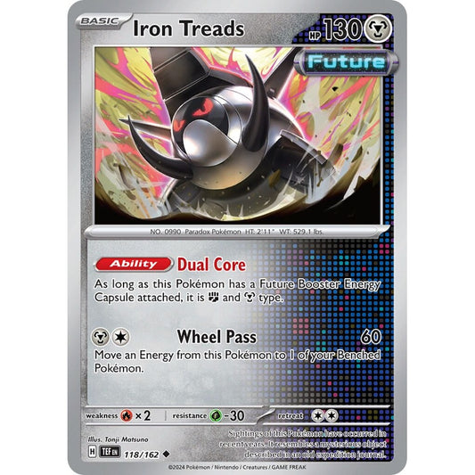 Iron Treads Uncommon 118/162 Pokemon Card Game Temporal Forces