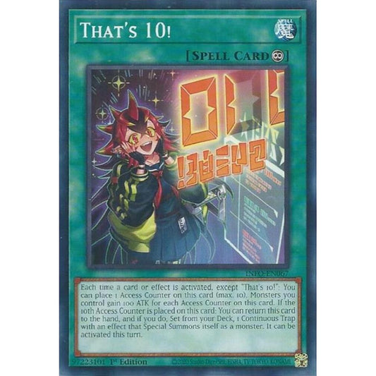 That's 10! INFO-EN067 Common Yu-Gi-Oh The Infinite Forbidden