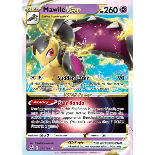 Mawile VSTAR Ultra Rare 071/195 Pokemon Card Game Silver Tempest