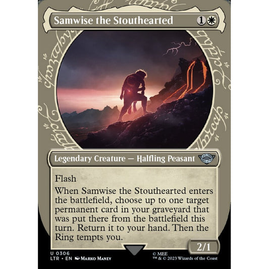 Samwise the Stouthearted, uncommon, 306, Magic the Gathering, The Lord of the Rings: Tales of Middle-earth