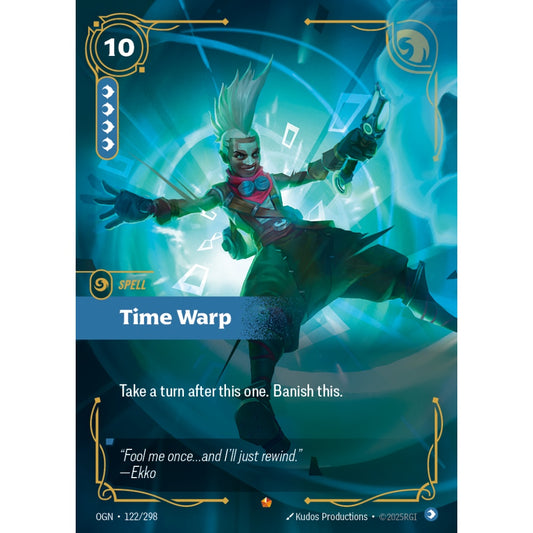 Time Warp OGN-122/298 Riftbound Card Game Origins Epic