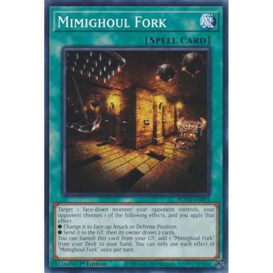 Mimighoul Fork ROTA-EN095 Common Common Yu-Gi-Oh Rage of the Abyss in Art