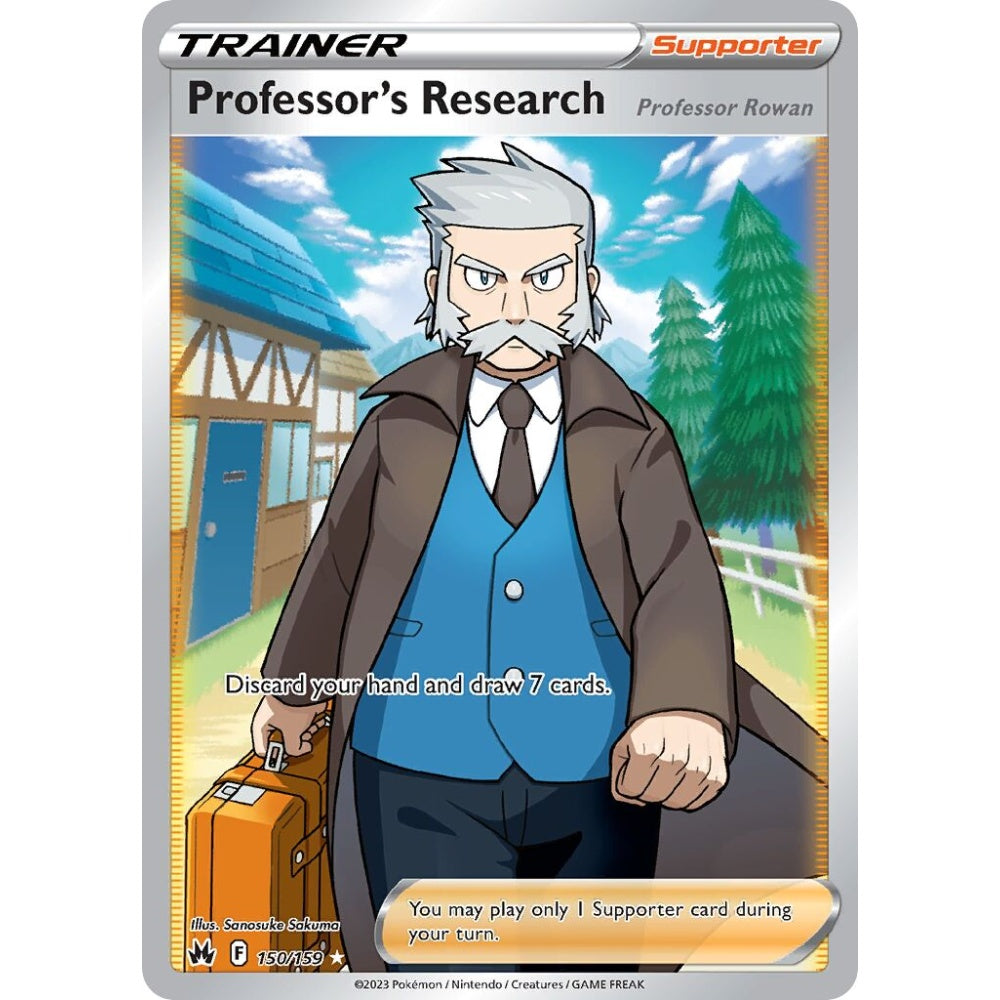 Professor's Research Rare Ultra 150/159 Pokemon Card Game Crown Zenith