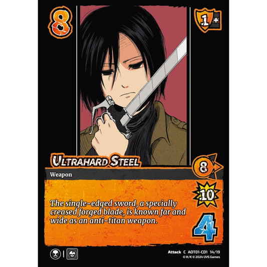Ultrahard Steel, 14/19, C, UniVersus, Attack on Titan: Battle for Humanity