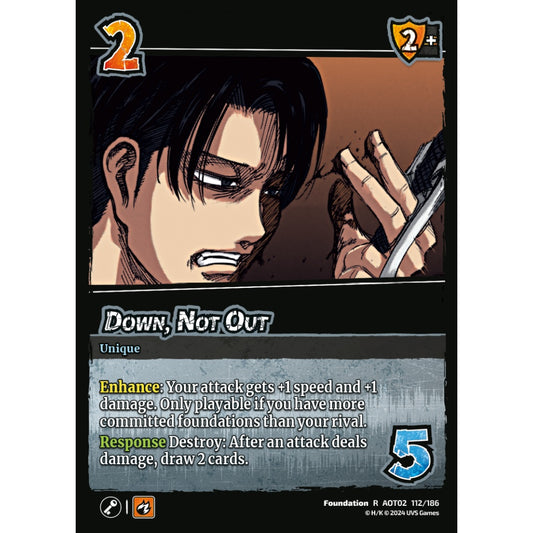 Down, Not Out, 112/186, AOT02, Universus, Attack on Titan: Origins of Power, Foundation, R