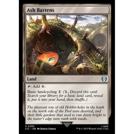 Ash Barrens, uncommon, 295, Magic the Gathering, Tales of Middle-earth Commander
