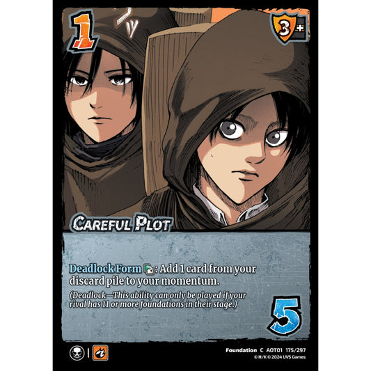 Careful Plot, 175/297, C, UniVersus, Attack on Titan: Battle for Humanity