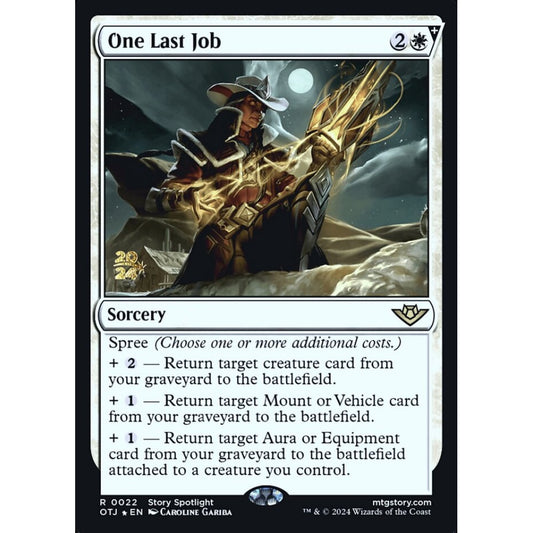 One Last Job rare 22s Magic the Gathering Outlaws of Thunder Junction Promos