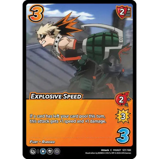 Explosive Speed, 127/180, C, UniVersus, MHA07 Girl Power