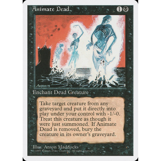 Animate Dead uncommon 118 Magic the Gathering Fourth Edition