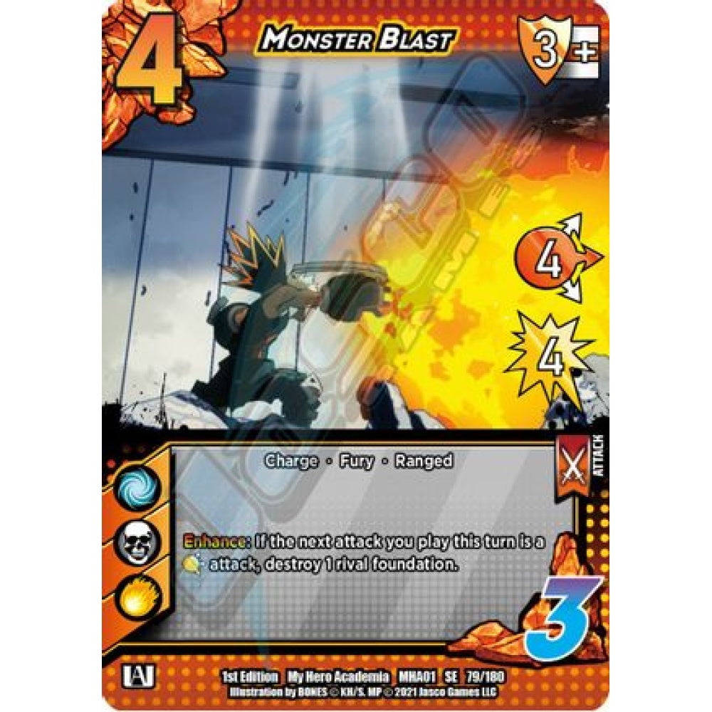Monster Blast, 79/180, SE, UniVersus, MHA01 My Hero Academia