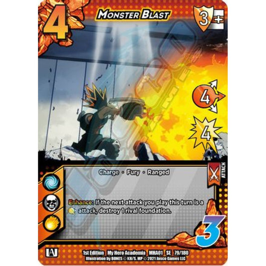 Monster Blast, 79/180, SE, UniVersus, MHA01 My Hero Academia
