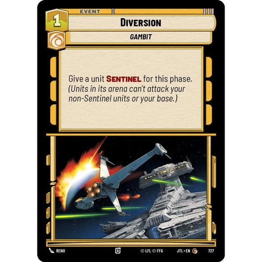 Diversion, C, JTL 727) Foil, Star Wars Unlimited