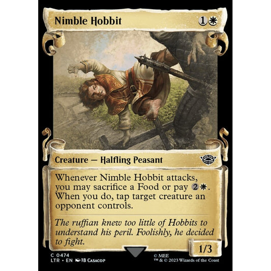 Nimble Hobbit, common, 474, Magic the Gathering, The Lord of the Rings: Tales of Middle-earth