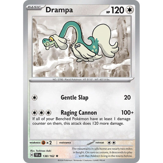 Drampa Rare 138/162 Pokemon Card Game Temporal Forces