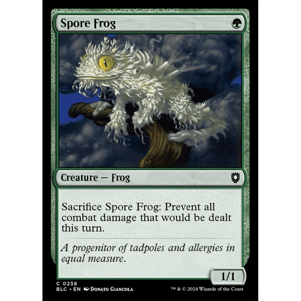 Spore Frog, 238, common, Magic: The Gathering, Bloomburrow