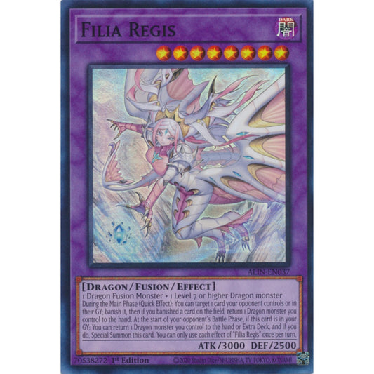 Filia Regis ALIN-EN037 Super Super Rare Yu-Gi-Oh Alliance Insight in Art