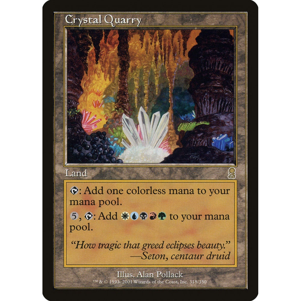 Crystal Quarry rare 318 Magic the Gathering Odyssey