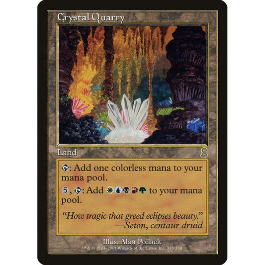 Crystal Quarry rare 318 Magic the Gathering Odyssey