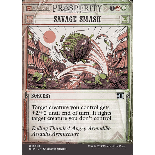 Savage Smash, 53, uncommon, Magic: The Gathering, Outlaws of Thunder Junction