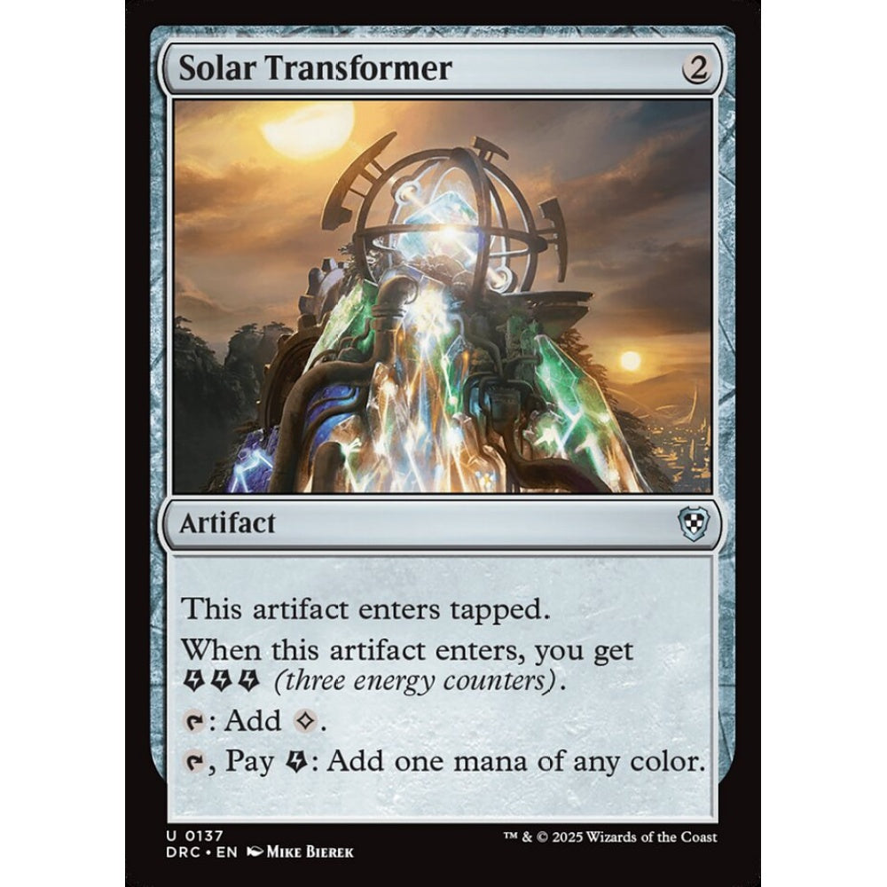 Solar Transformer, 137, uncommon, Magic: The Gathering, Aetherdrift Commander