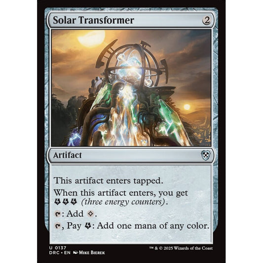 Solar Transformer, 137, uncommon, Magic: The Gathering, Aetherdrift Commander