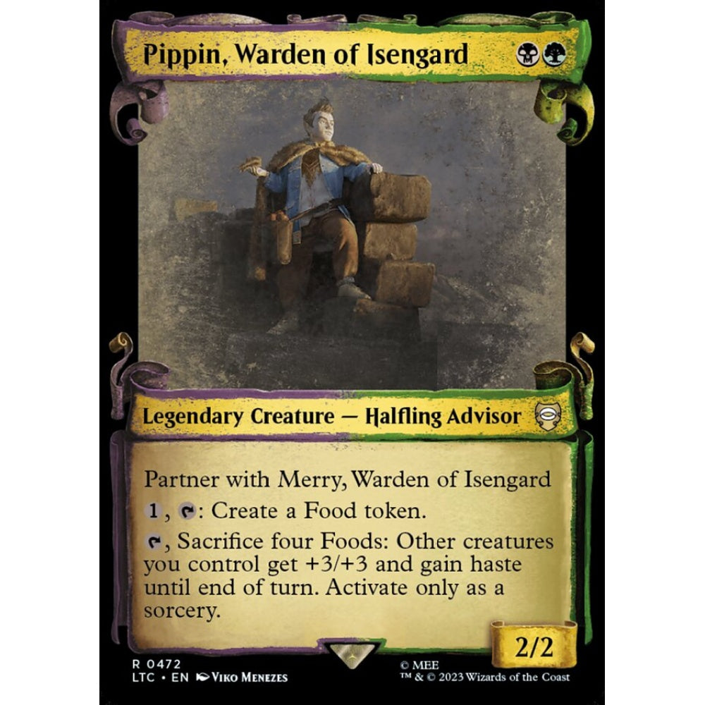 Pippin, Warden of Isengard, rare, 472, Magic the Gathering, Tales of Middle-earth Commander