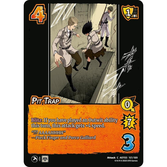 Pit Trap 157/189 AOT03 Universus Attack on Titan: Apocalypse Attack C