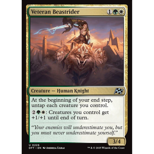 Veteran Beastrider, 226, uncommon, Magic: The Gathering, Aetherdrift