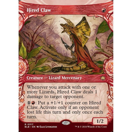 Hired Claw, 317, rare, Magic: The Gathering, Bloomburrow