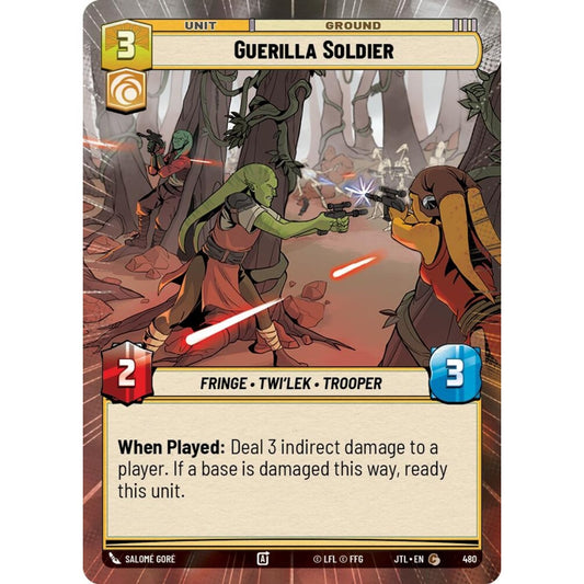 Guerilla Soldier, C, JTL 480) Hyperspace, Star Wars Unlimited