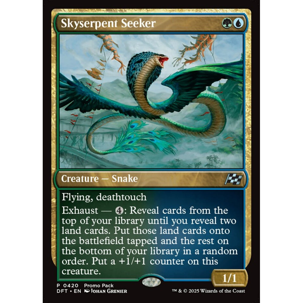 Skyserpent Seeker, 420, uncommon, Magic: The Gathering, Aetherdrift
