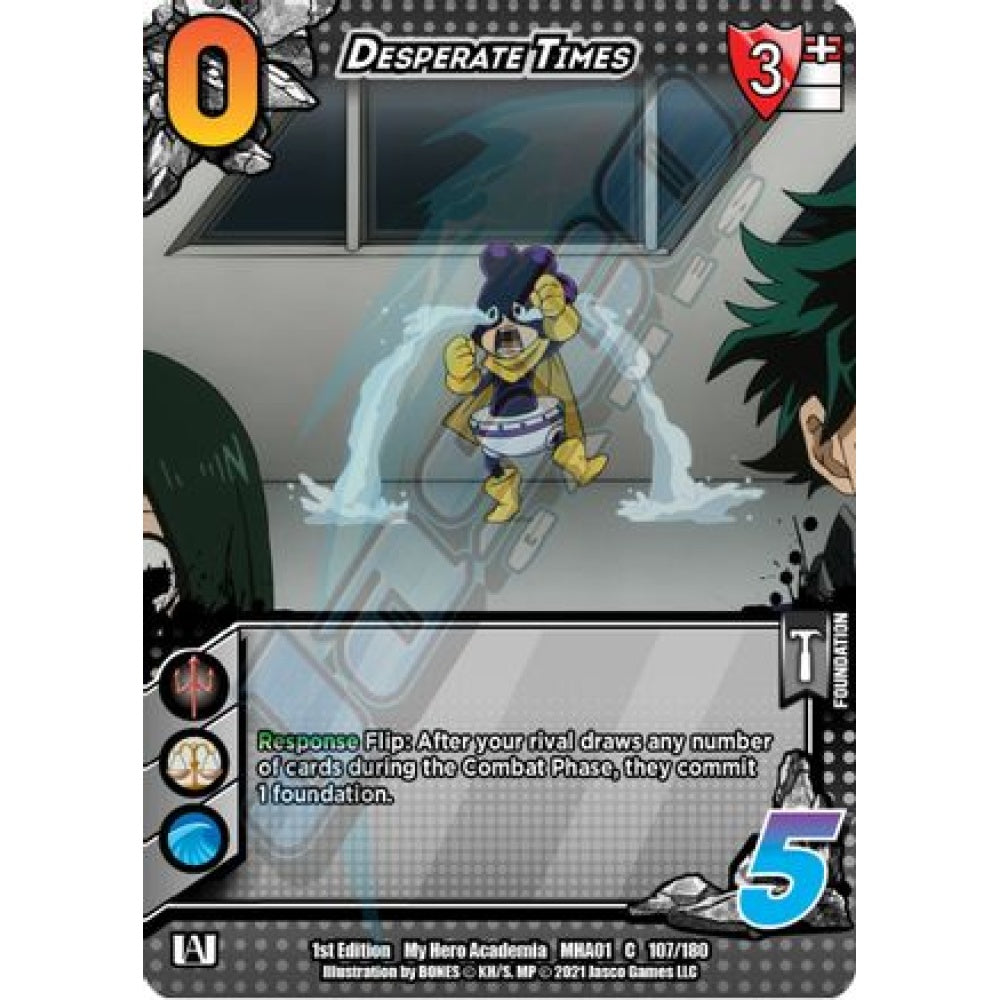 Desperate Times, 107/180, C, UniVersus, MHA01 My Hero Academia