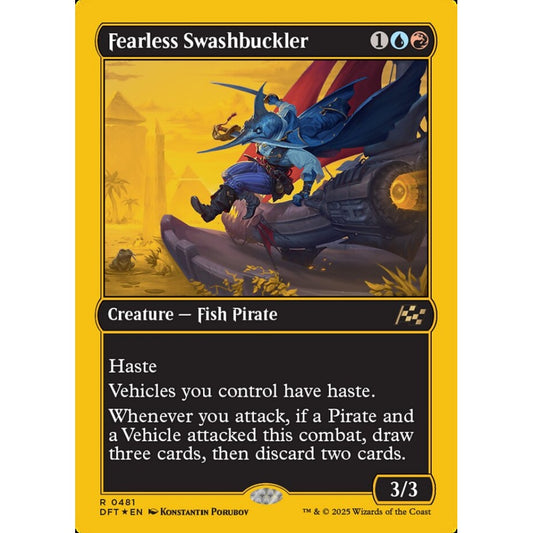 Fearless Swashbuckler, 481, rare, Magic: The Gathering, Aetherdrift