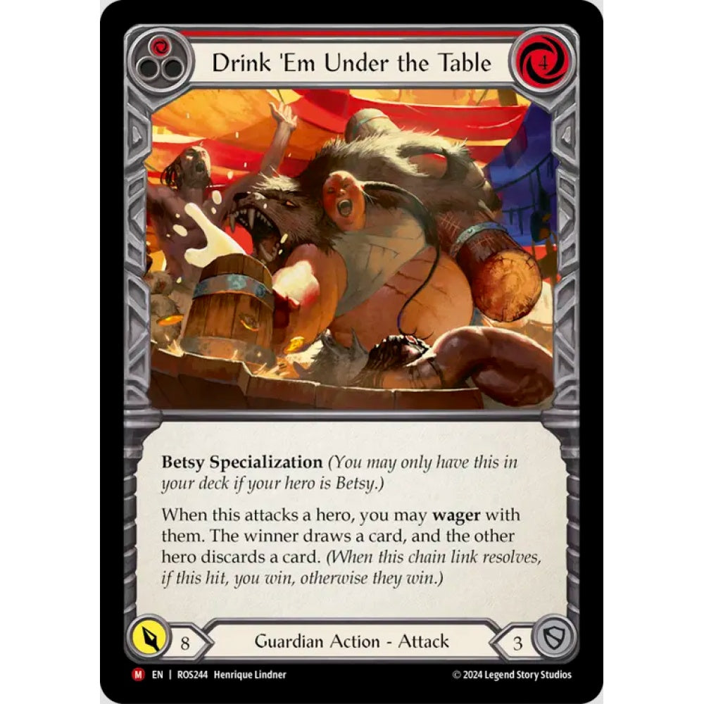 Drink 'Em Under the Table, ROS244, Majestic, Flesh and Blood, Rosetta
