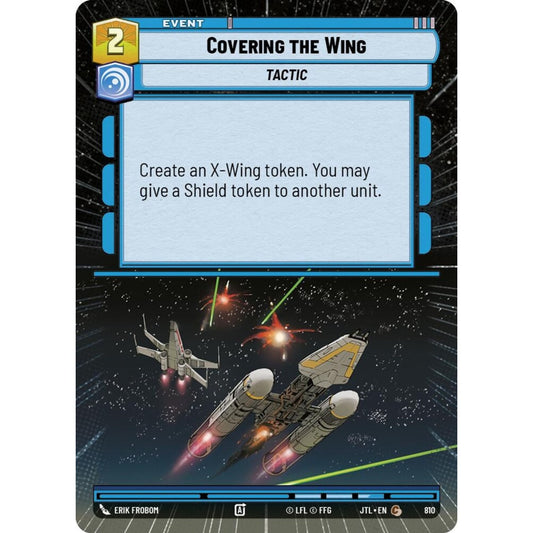 Covering the Wing, C, JTL 810) Hyperspace Foil, Star Wars Unlimited