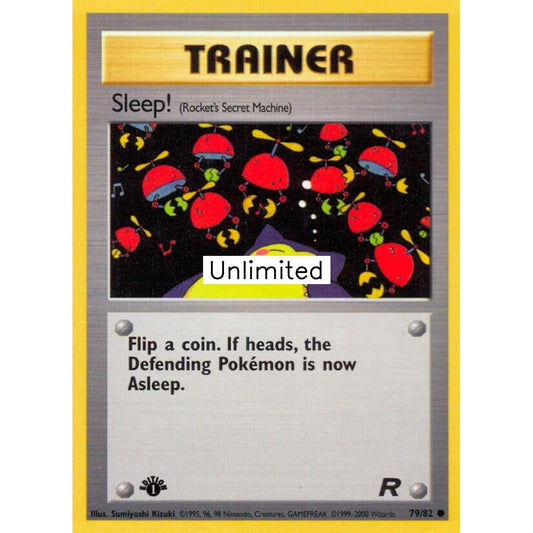 Sleep! Common 79/82 Pokemon Card Game Team Rocket
