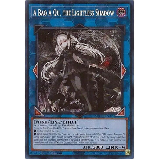 A Bao A Qu, the Lightless Shadow SUDA-EN049 Secret Yu-Gi-Oh Supreme Darkness