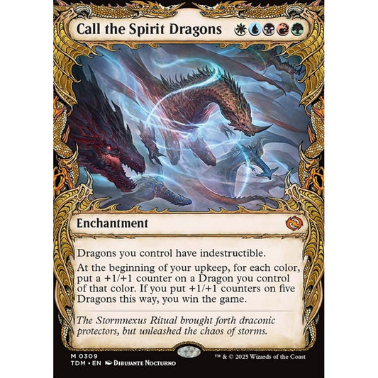 Call the Spirit Dragons mythic 309 Magic the Gathering Tarkir: Dragonstorm
