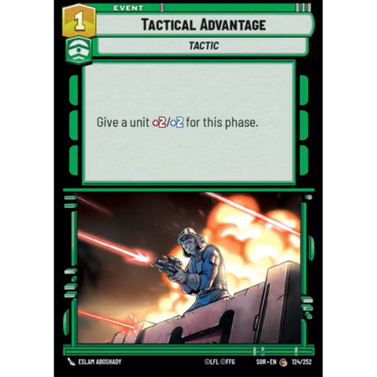 Tactical Advantage, 124, C, Star Wars Unlimited, Sparks Of Rebellion